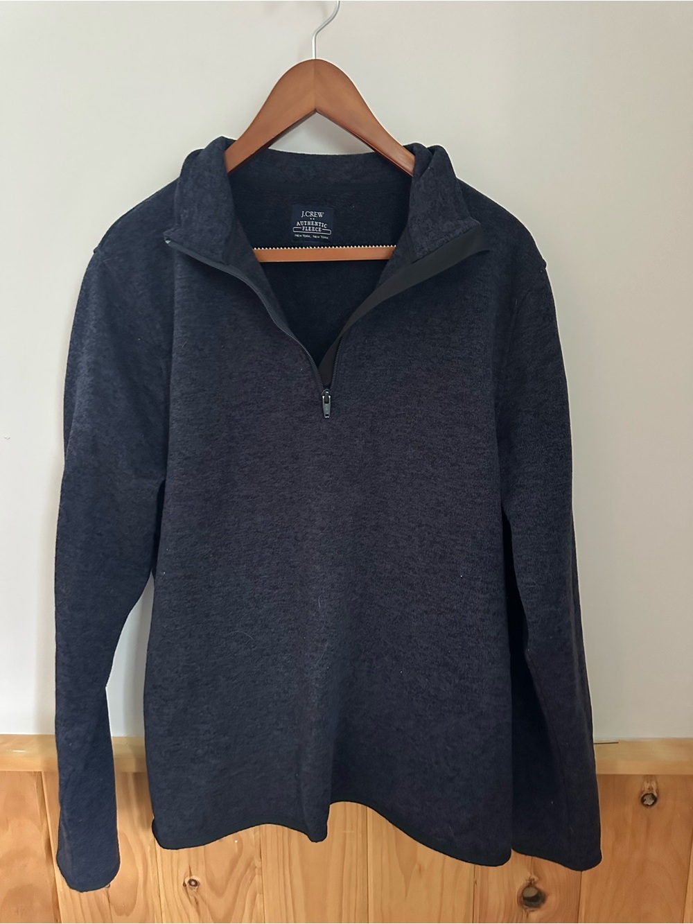 J. Crew Men’s Dark Navy Quarter-Zip Pullover